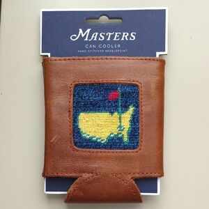 Masters Brown Leather Can Cooler